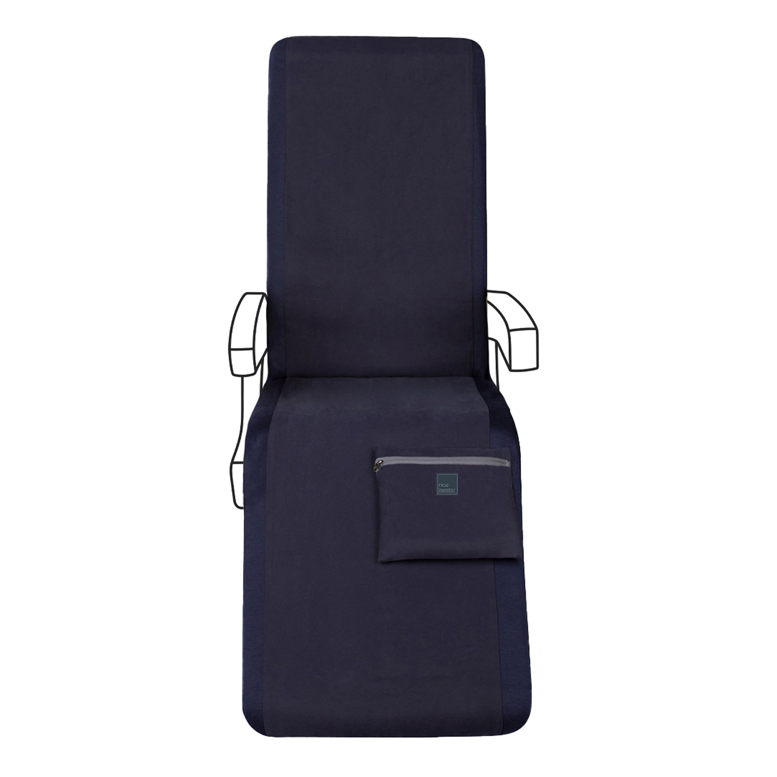 Lie-Flat Bed Size | Navy Blue